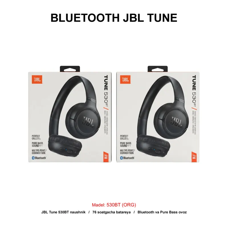 BLUETOOTH JBL TUNE 530BT BLACK (ORG)