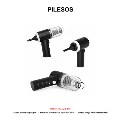 PILESOS AS-228 3in1 BLACK