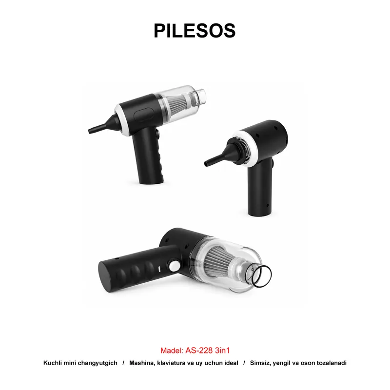 PILESOS AS-228 3in1 BLACK