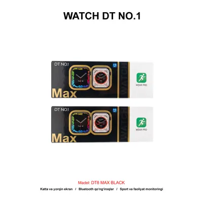 WATCH DT NO.1 DT8 MAX BLACK