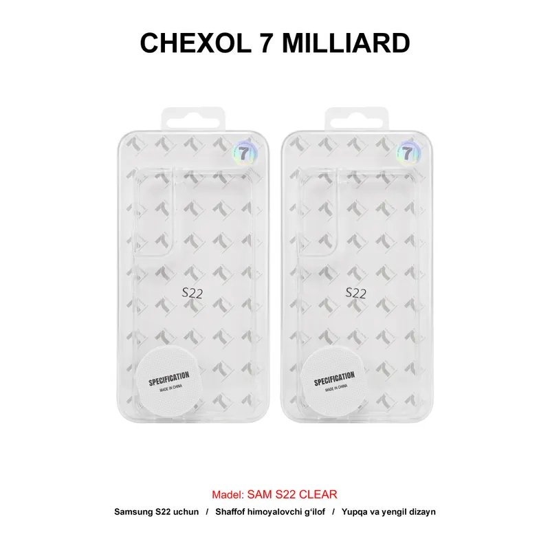CHEXOL 7 MILLIARD SAM S22 CLEAR
