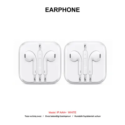 EARPHONE IP6 (AAA+) WHITE