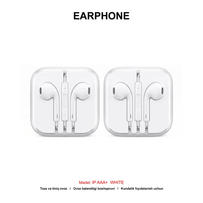 EARPHONE IP6 (AAA+) WHITE