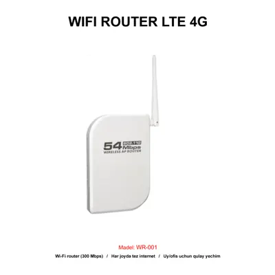 WIFI ROUTER LTE 4G WR-001 WHITE