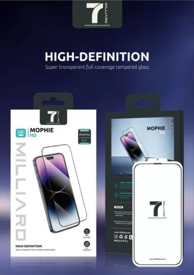 GLASS 7 MILLIARD MOPHIE HD IP14 PRO MAX 7MMGHD14PM
