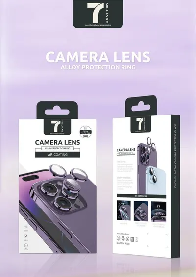 CAMERA LENS 7 MILLIARD AR COATING 7MACLENS14PMPL IP14 PRO/PRO MAX PURPLE