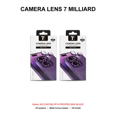 CAMERA LENS 7 MILLIARD AR COATING 7MACLENS14PMBK IP14 PRO/PRO MAX BLACK
