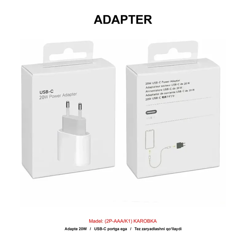 ADAPTER IP12 USB-C 20W (2P-AAA/K1) KAROBKA