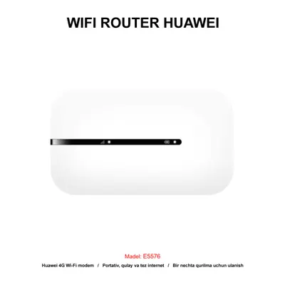 WIFI ROUTER HUAWEI E5576 WHITE