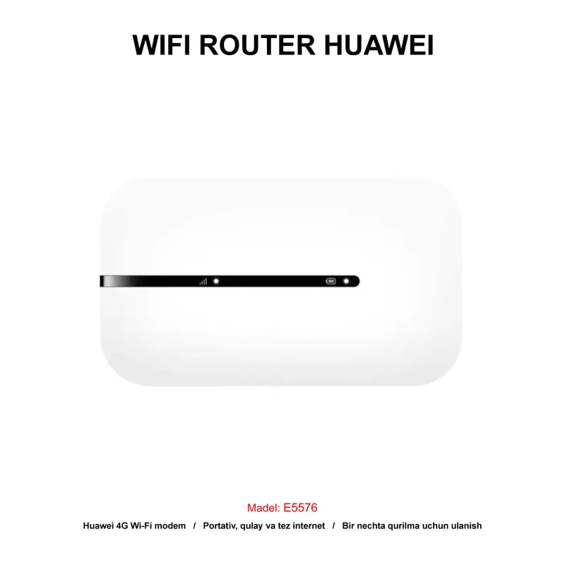 WIFI ROUTER HUAWEI E5576 WHITE