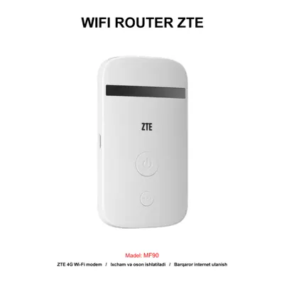WIFI ROUTER ZTE MF90 WHITE
