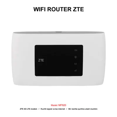 WIFI ROUTER ZTE MF920 WHITE