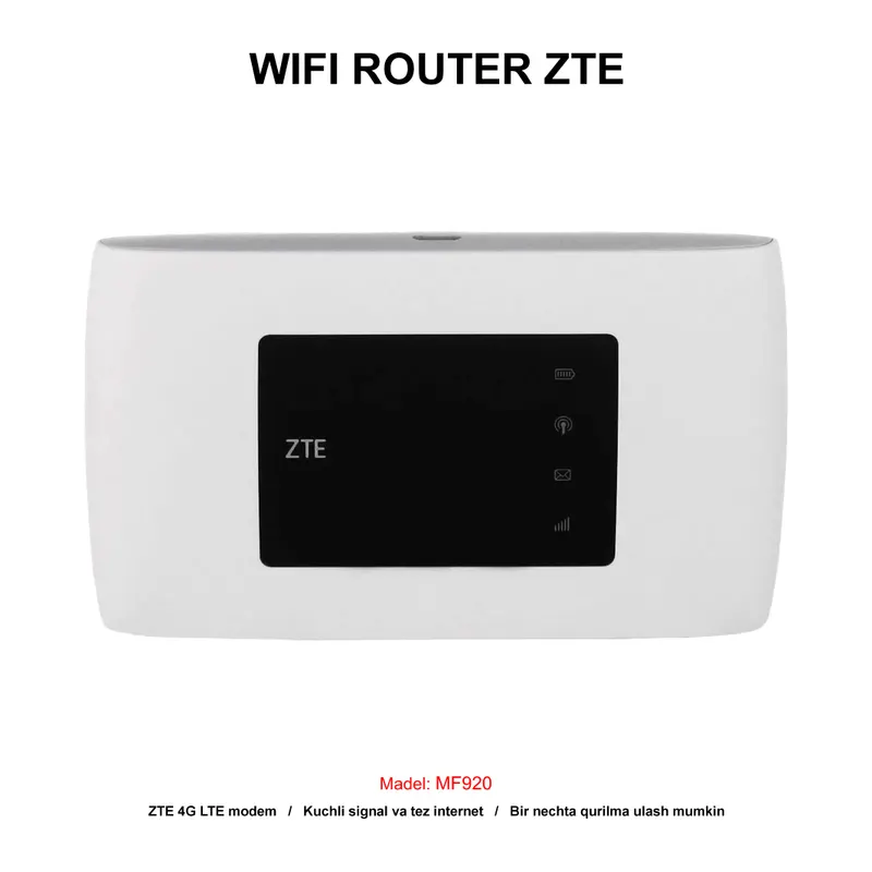 WIFI ROUTER ZTE MF920 WHITE