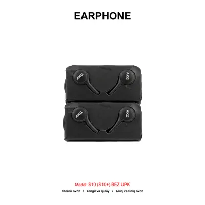 EARPHONE S10 (S10+) BEZ UPK BLACK