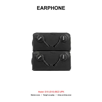 EARPHONE S10 (S10) BEZ UPK BLACK