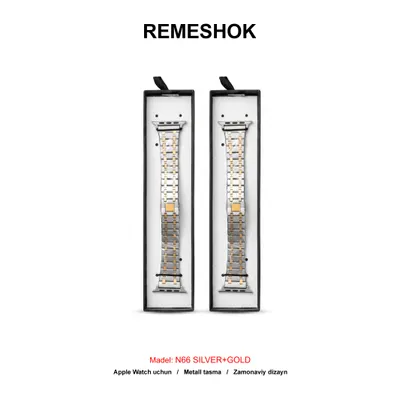 REMESHOK 42-44mm N66 SILVER+GOLD