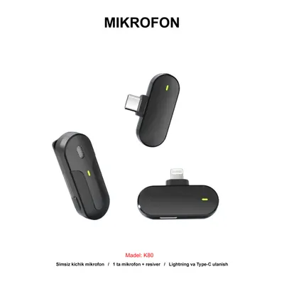 MIKROFON K80 IPHONE BLACK