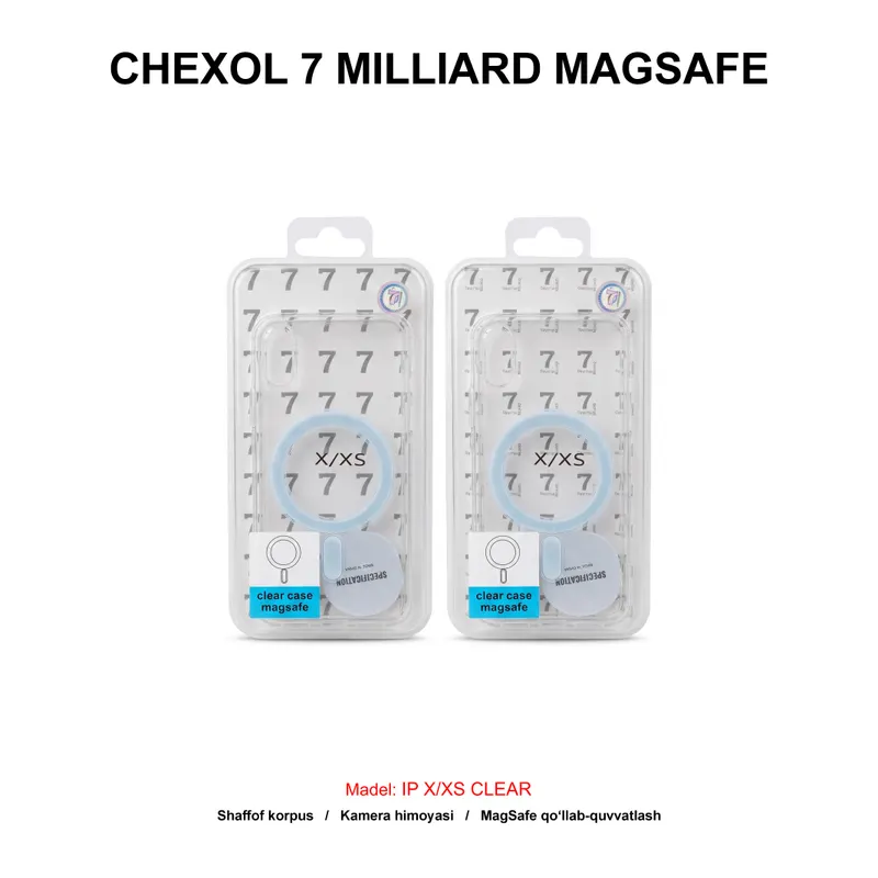 CHEXOL 7 MILLIARD MAGSAFE IP X/XS CLEAR