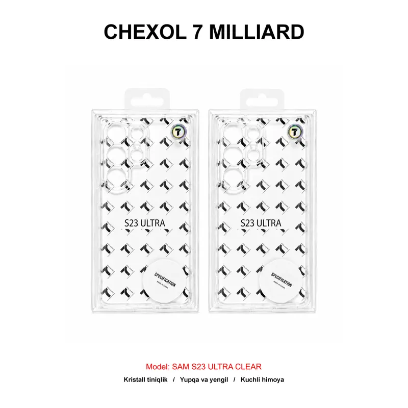 CHEXOL 7 MILLIARD SAM S23 ULTRA CLEAR