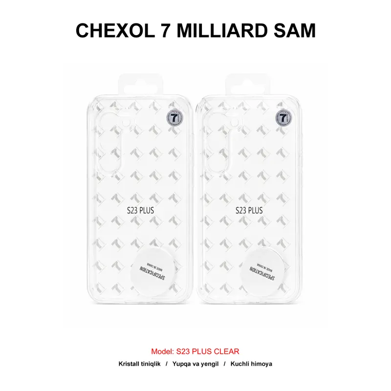 CHEXOL 7 MILLIARD SAM S23 PLUS CLEAR