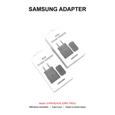 ADAPTER SAMSUNG 25W 2-PIN BLACK (ORG 100%)