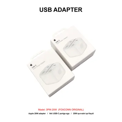 ADAPTER 3PIN 20W (FOXCONN ORIGINAL)
