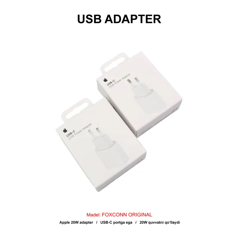 ADAPTER 2PIN 20W (FOXCONN ORIGINAL)