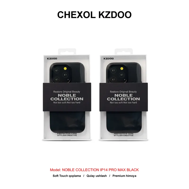 CHEXOL KZDOO NOBLE COLLECTION IP14 PRO MAX BLACK