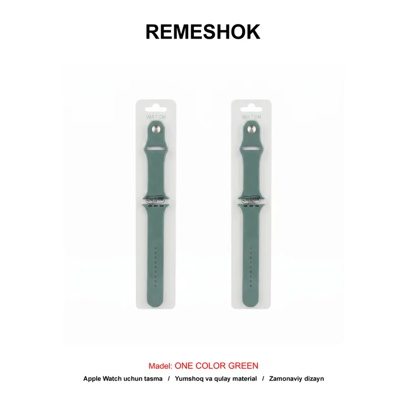 REMESHOK 42-44-45-49mm ONE COLOR GREEN