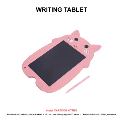 WRITING TABLET CARTOON KITTEN
