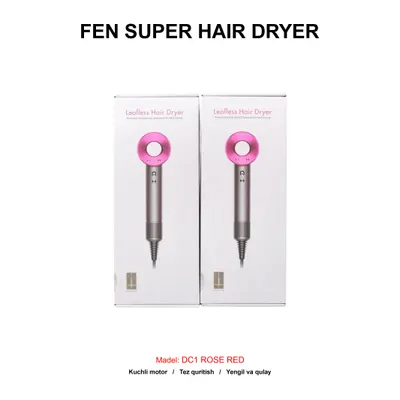 FEN SUPER HAIR DRYER DC1 ROSE RED