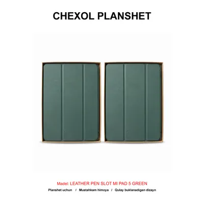 CHEXOL PLANSHET LEATHER PEN SLOT MI PAD 5 GREEN