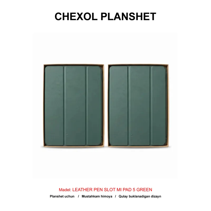 CHEXOL PLANSHET LEATHER PEN SLOT MI PAD 5 GREEN
