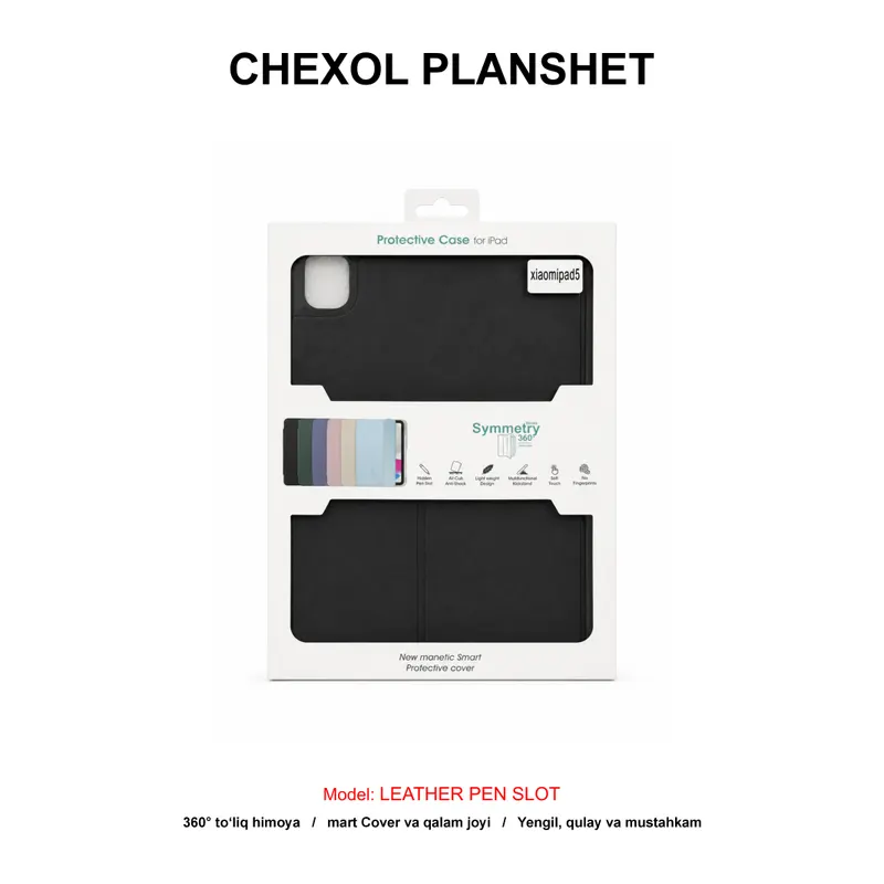 CHEXOL PLANSHET LEATHER PEN SLOT MI PAD 5 BLACK