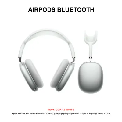 BLUETOOTH AIRPODS MAX COPY/Z WHITE