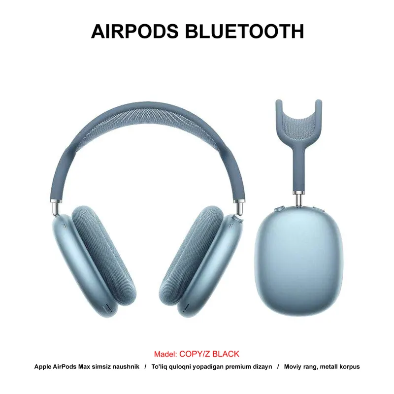 BLUETOOTH AIRPODS MAX COPY/Z BLUE