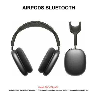 BLUETOOTH AIRPODS MAX COPY/Z BLACK