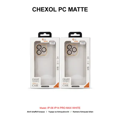 CHEXOL PC MATTE IP-06 IP14 PRO MAX WHITE