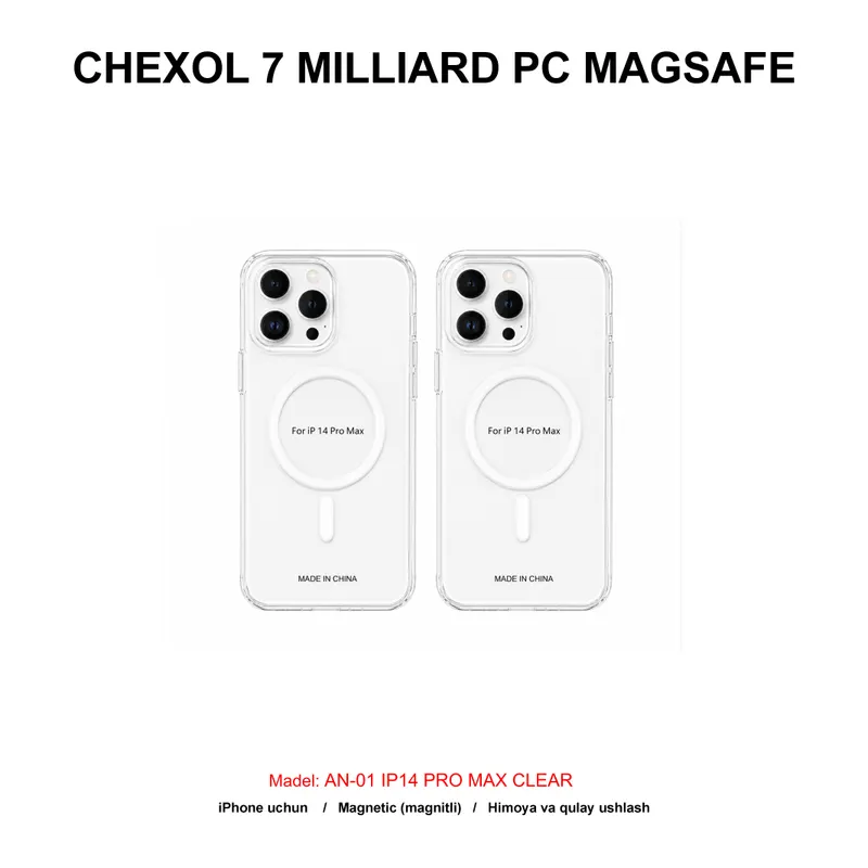 CHEXOL 7 MILLIARD PC MAGSAFE AN-01 IP14 PRO MAX CLEAR