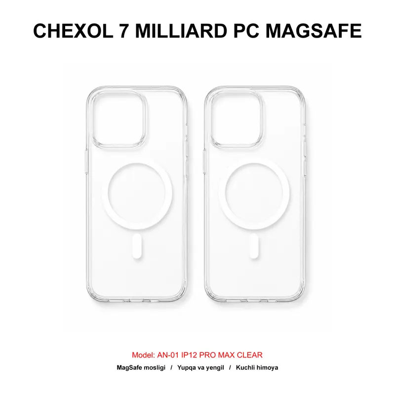 CHEXOL 7 MILLIARD PC MAGSAFE AN-01 IP12 PRO MAX CLEAR