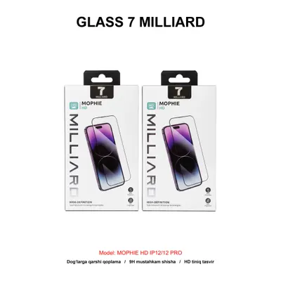 GLASS 7 MILLIARD MOPHIE HD IP12/12 PRO 7MMGHD12P