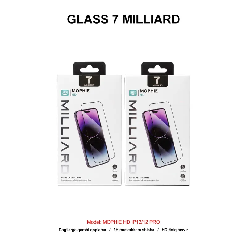 GLASS 7 MILLIARD MOPHIE HD IP12/12 PRO 7MMGHD12P