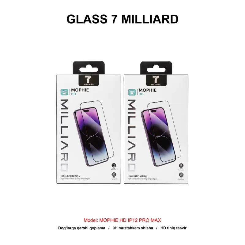 GLASS 7 MILLIARD MOPHIE HD IP12 PRO MAX 7MMGHD12PM