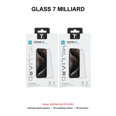 GLASS 7 MILLIARD MOPHIE HD IP15 PRO 7MMGHD15P