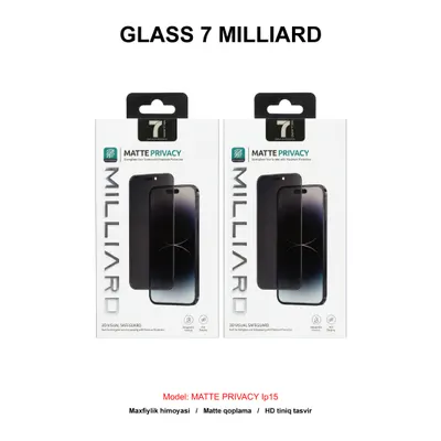 GLASS 7 MILLIARD MATTE PRIVACY IP15 7MGMPY15