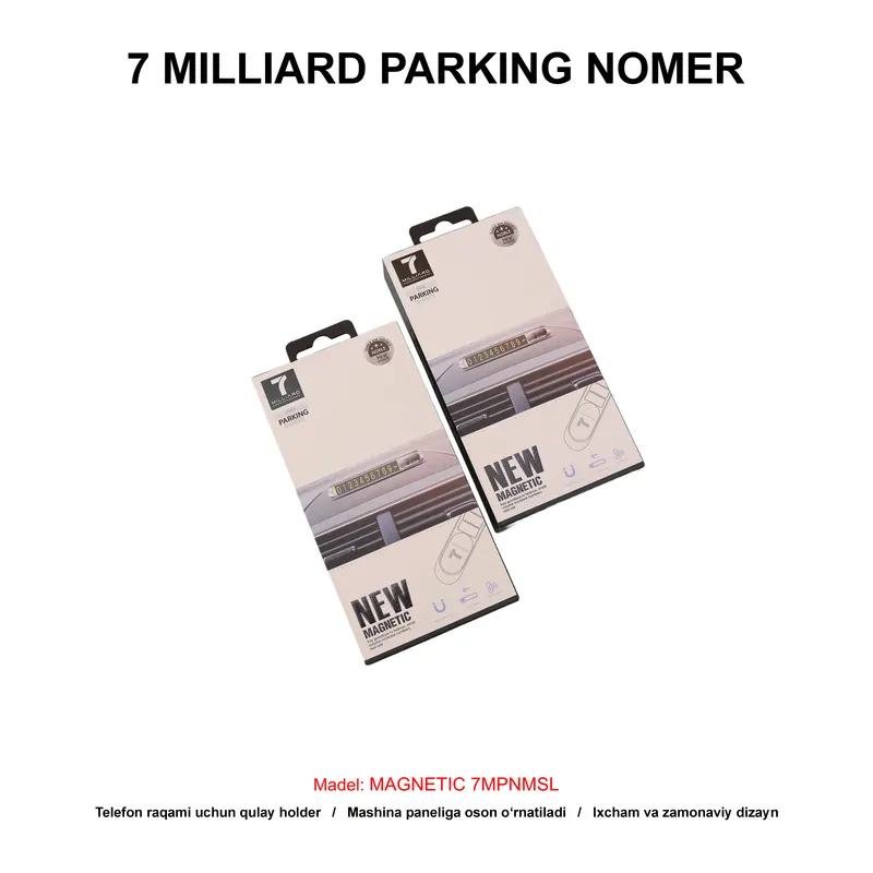 PARKING NOMER 7 MILLIARD MAGNETIC 7MPNMSL SILVER