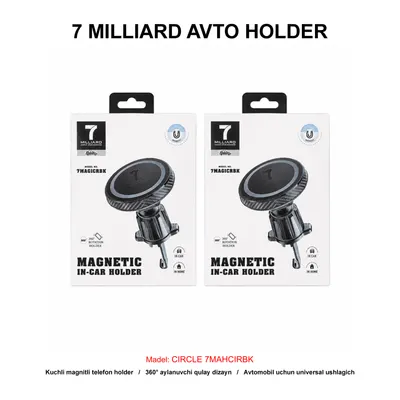 AVTO HOLDER 7 MILLIARD CIRCLE 7MAHCIRBK BLACK