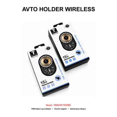 AVTO HOLDER WIRELESS 7 MILLIARD 7MAHW15WBK BLACK