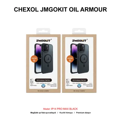 CHEXOL JMGOKIT OIL ARMOUR MAGSAFE IP14 PRO MAX BLACK