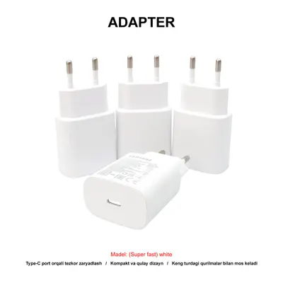 ADAPTER NOTE 10 (SUPER FAST) WHITE